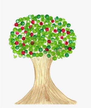 With Tempera Paint And A Little Watercolor - Green #61714