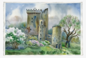 Spring Original Watercolour - Blarney Castle #61717