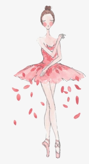 Transparent Dancer Watercolor - Bailarinas De Ballet Dibujo #62348