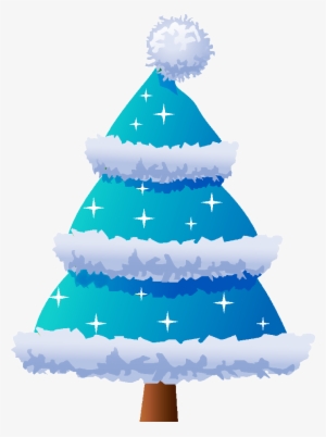 Blue Christmas Tree Christmas Tree Clipart, Christmas - New Year Tree Vector #62448