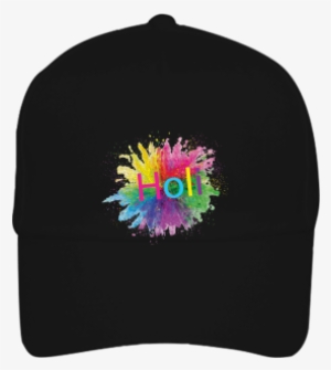 Watercolor Happy Holi Background Black Cap Watercolor - Flag #62957