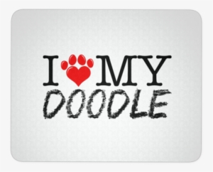 I Heart My Doodle Mouse Pad - Ilovemydaycarelogo Throw Blanket #63362