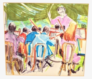 Stanislaw Skrowaczewski Watercolor Painting Signed - Poster #63723