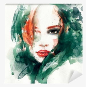 Watercolor Illustration Wall Mural • Pixers® • We Live #64274