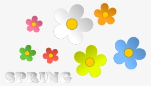 Spring And Flowers Decor Png Clipart - Spring Flower Png Clipart #64427