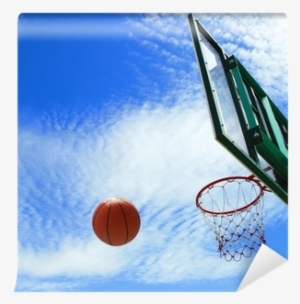 Spinning Basketball Uses The Backboard To Bounce Into - Basketball #65044