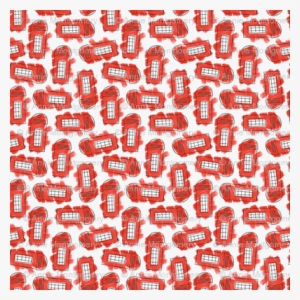 London Telephone Box Watercolor Small - Heart Print Pyjama Set #65130