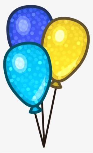 Newspaper Issue 517 10th Anniversary Party Balloons - Club Penguin Png Balloon #65358