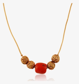 Adorable Ethnic Coral Necklace - Necklace #65739