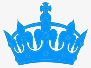 Blue Crown Clip Art At Clker - Crown Silhouette #66065