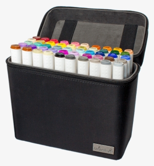 50 Color Dual Tip Art Markers With Premium Case #66066