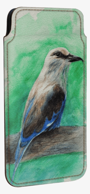 Dailyobjects Bird Watercolor Real Leather Wallet Case - Housse De Coussin Taie D'oreiller -coton Et Lin-45*45cm-motif #66367
