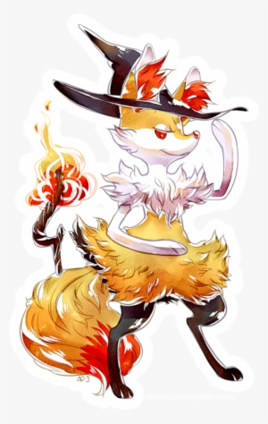 I Tried Coloring A Braixen With Bluekomadori's Watrecolor - Cartoon #66455