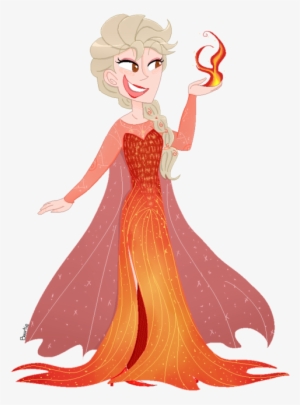 Elsa Anna Fictional Character Mythical Creature Art - Elsa Frozen Colors Red Png #66923