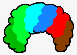 Funny Clown Wig - Clown Wig Clipart #66979