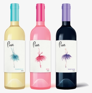Pose Wine Packaging, Ballet Dancer Illustration In - Watercolor & Wine #67045
