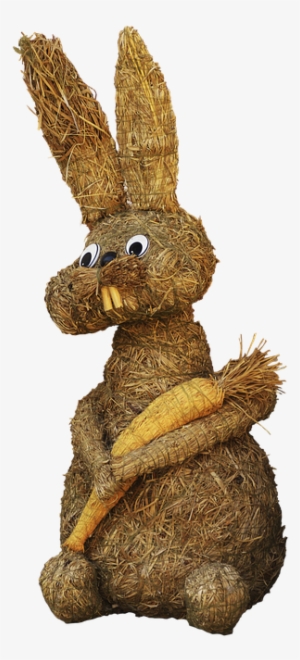 Easter Decoration, Easter, Hare, Straw Bunny - Easter #67089