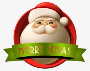 Santa Merry Xmas Decoration Png Clip - Santa Claus Merry Christmas Png #67245