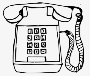 Png File Size - Old Telephone Drawing #67271