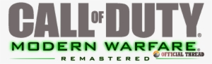 Call Of Duty Modern - Modern Warfare Remastered Png #67504