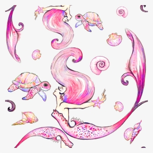 Banner Black And White Visual Arts Illustration Beautiful - Acuarela Png Sirena #67901