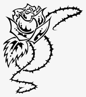 Rose Tribal By Hallowgazer On Deviantart Clip Royalty - Rose Tribal #68374