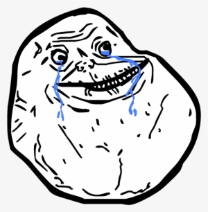 Feel Like A Sir Meme Png - Troll Face Forever Alone #68471