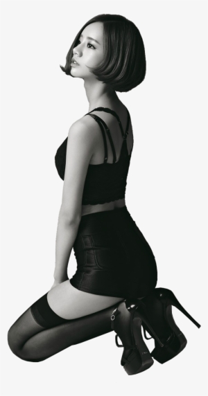 Png Girl Black And White #69024