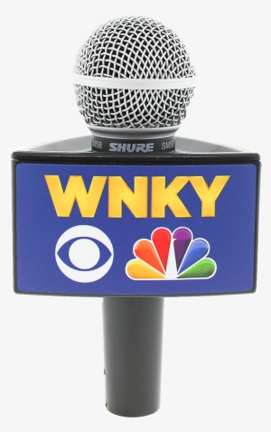 Wnky News Black Rycote Triangle Mic Flag - News Mic Logo Png #69552