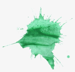 Free Download - Green Watercolor Stain Png #69819