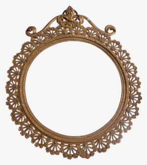 Fancy Oval Frame - Art Nouveau Circle Frames #600546