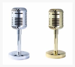 Portable Bluetooth Speakers Vintage Microphone Bluetooth - Microphone Speaker Bluetooth Silver Craig #600647