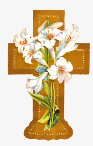 Free Cross Flowers Cliparts, Download Free Clip Art, - Cross With Flowers Png #600680