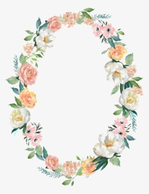 Cartoon Watercolor Wreath Decorative Border Png - Vector Graphics #600741 Cartoon Watercolor Wreath Decorative Border Png - Vector Graphics #600741