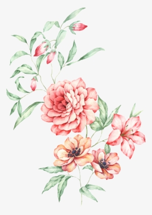 This Graphics Is Watercolor Floral Transparent Decorative - Bouquet #600771