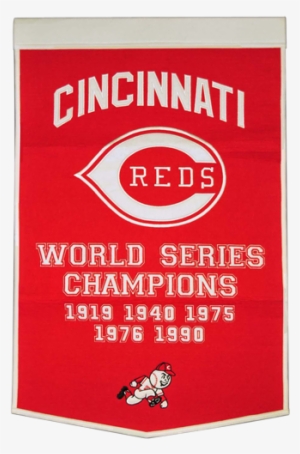 Cincinnati Reds World Series Dynasty Wool Banner (24 #600860