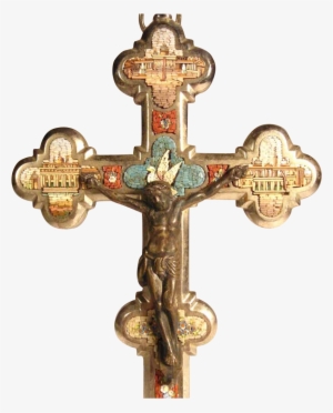 Micro Mosaic Picture Frame - Giotto Crucifix Ognissanti #600916