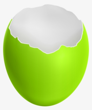 Broken Easter Egg Green Clip Art Image - Clip Art #601372