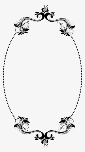 Black Oval Frame - Clothing #601403