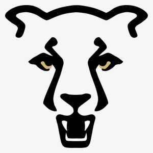 Uccs Mountain Lion Logo Standard Gold Eyes, White Teeth - University Of Colorado Colorado Springs Mascot #601404