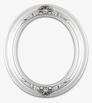 Oval Frame Silver Png #601682