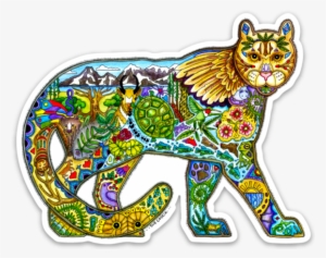 Mountain Lion Vinyl Sticker - Cougar #601962