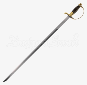 Gold And Black Handle Cavalry Sword - Paint Brush No 8 #602226