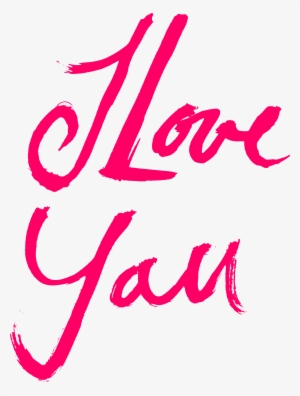 Free Download - Love You Text Png #602459