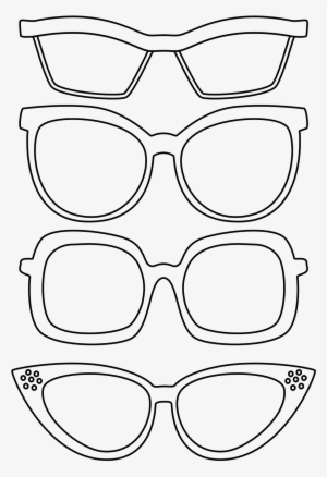Picture Royalty Free Library Drawing Sunglasses Glass - Sunglasses Coloring Page #602807