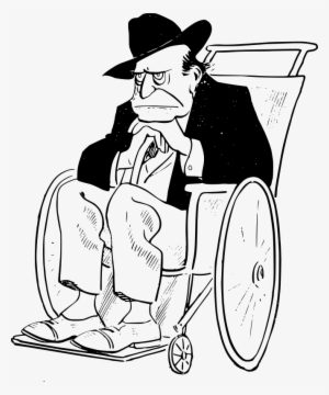 Old Man In A Wheelchair Cartoon #602954