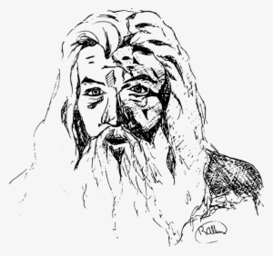 Wise Man Png Transparent - Lord Of The Rings Line Art #604096