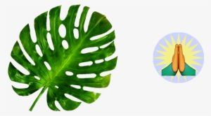 Monstera Prayerhands - Styleofles's Closet Statement Earrings #604862