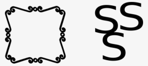 Scroll Border Clip Art - Custom Monogram King Duvet #604893