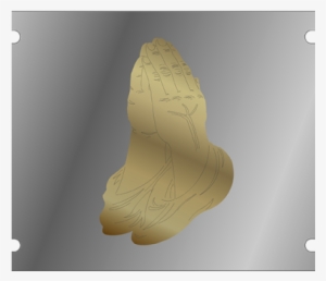 Christain Prayer Hands Stainless Steel License Plate - Maple Leaf #604970